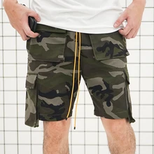 Jsbd классические камуфляжные шорты для мужчин с несколькими карманами Повседневный модный тренд, прямые ноги, средние брюки