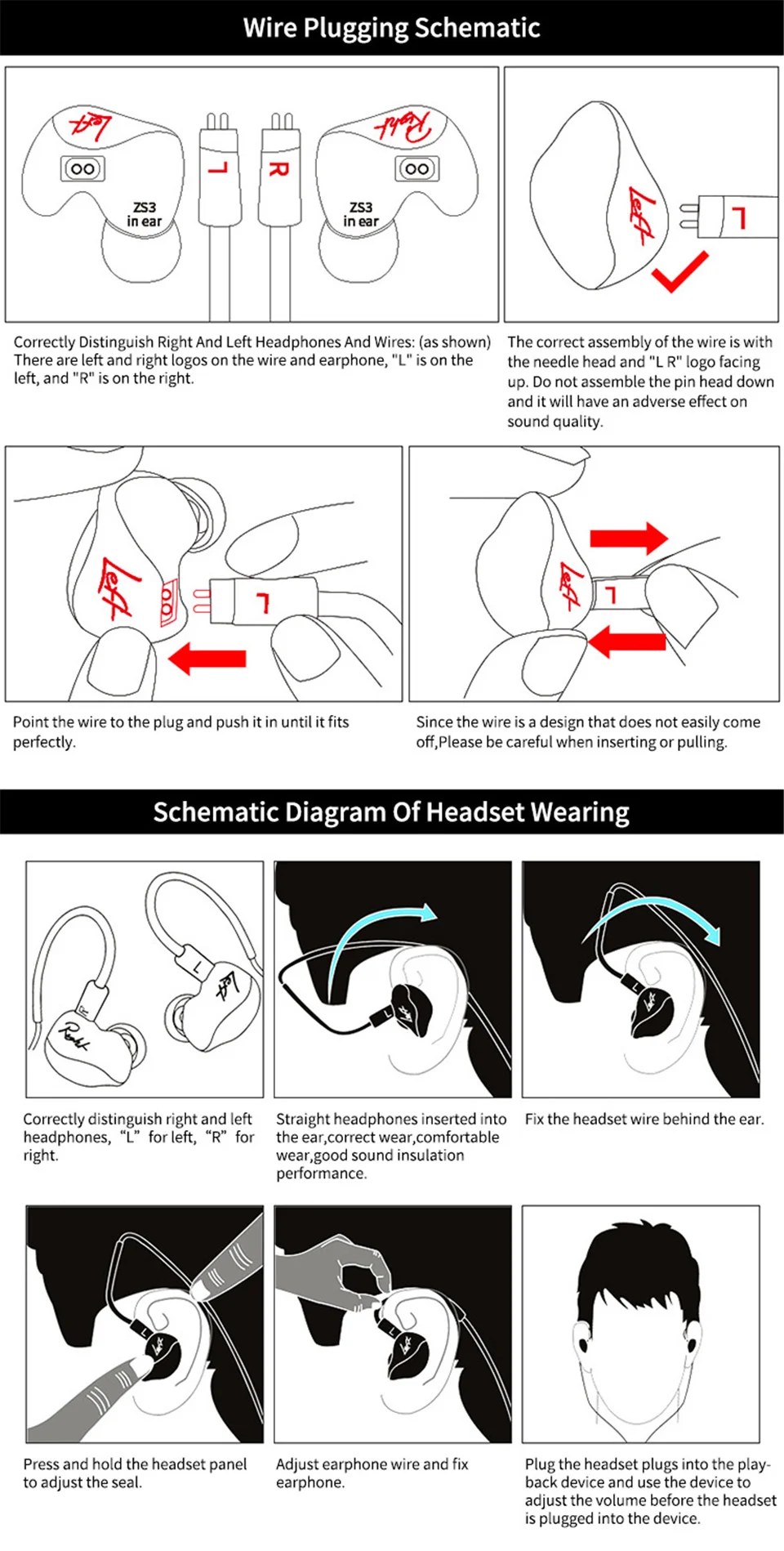 KZ_ZS3E_ZS3_Earphones_Dynamic_HIFI_Stereo _Headset_In_Ear_Monitor_Red_Sport_Headphone_Noise_Cancelling_Gaming_Earbuds_11.11_Limited _Version (20)
