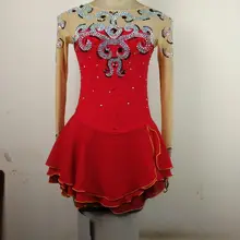 Фигурное катание платье для девочек костюмы для соревнований по фигурному катанию Ice Custom V59