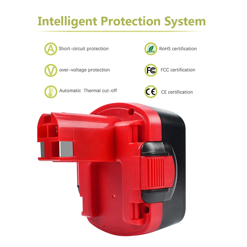 Аккумулятор BATTOOL 3500 мАч 2 шт. 14 4 В + Защитная куртка для Bosch BAT038 BAT140 BAT159 BAT040 BAT041 3660CK