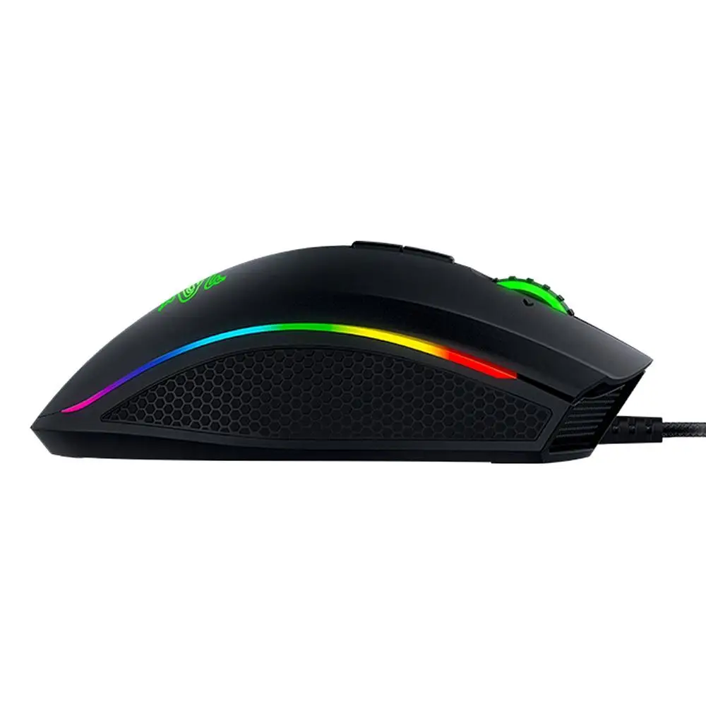 Оригинальная Проводная игровая мышь razer Mamba Elite, 16000 dpi, 5G, лазерный датчик, Chroma светильник, эргономичная игровая мышь для ПК, геймера, ноутбука