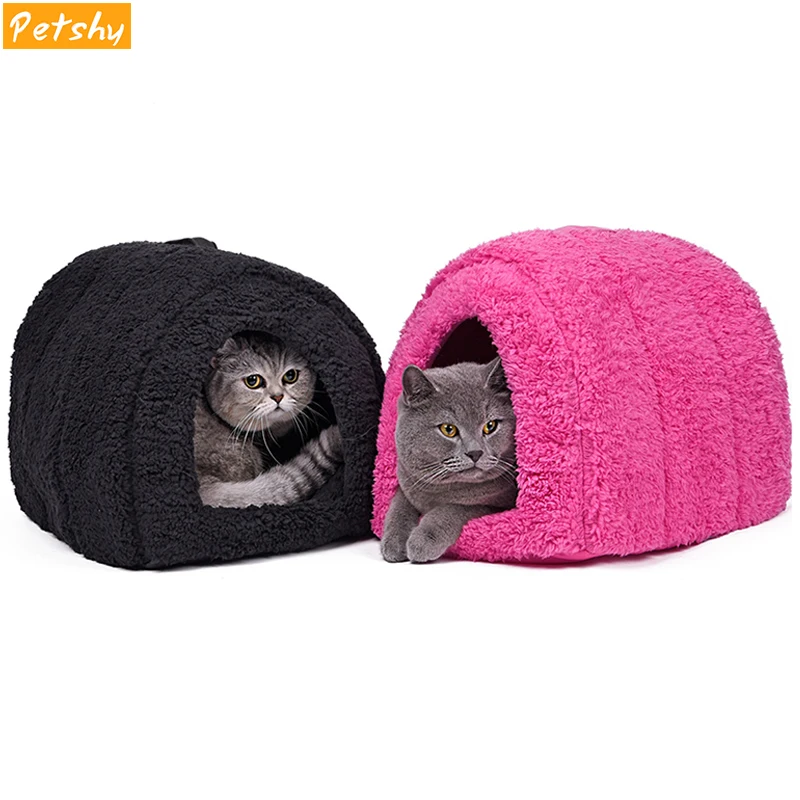 

Petshy Warm Dog Cat House Bed Comfortable Puppy Kitten Cave Soft Home Small Pets Indoor Outdoor Sleeping Bag Nest