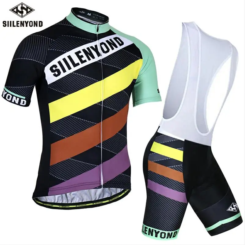 BT-D1301 SIILENYOND короткая одежда для велоспорта MTB Одежда для велоспорта Ropa Ciclismo форма для езды на велосипеде рубашка для гонок Велоспорт Джерси нагрудник костюм - Цвет: BT-D1301