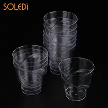 5 шт десертные чашки одноразовые Свадебные удобные пластиковые пудинг чашки экономичный смузи десертные чашки