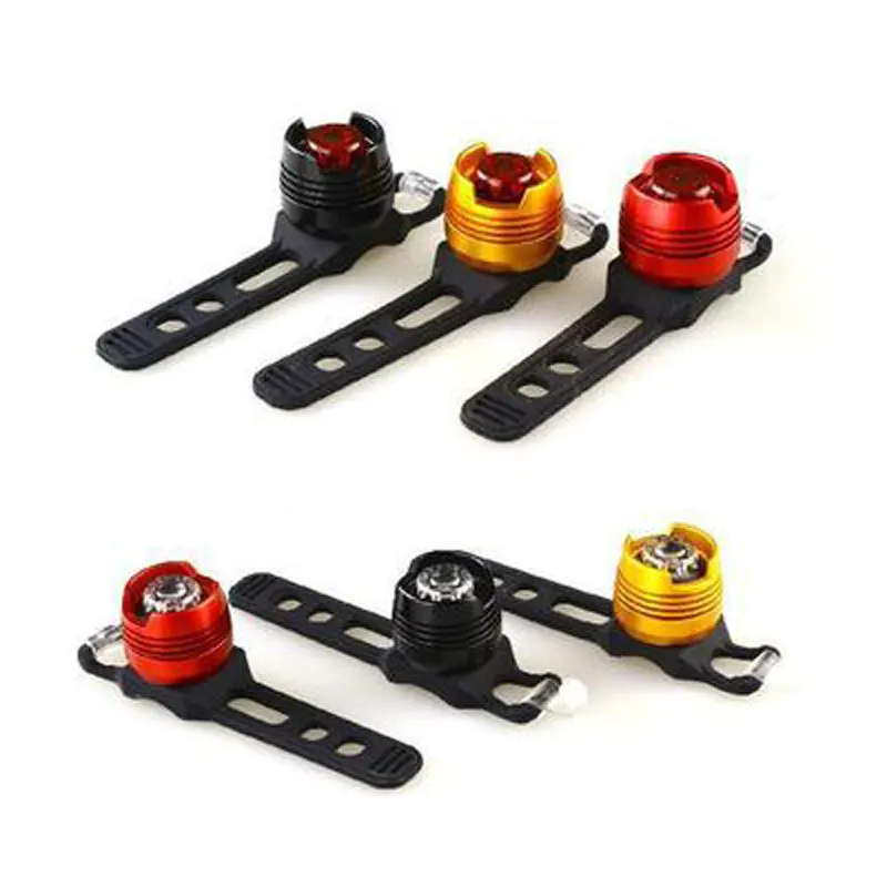 Clearance Bike LED Aluminum Flashlight Cycling Helmet Bike Front Lamp Back Tail Rear Light Bike Accessories Bicycle Light Bike Reflector 2