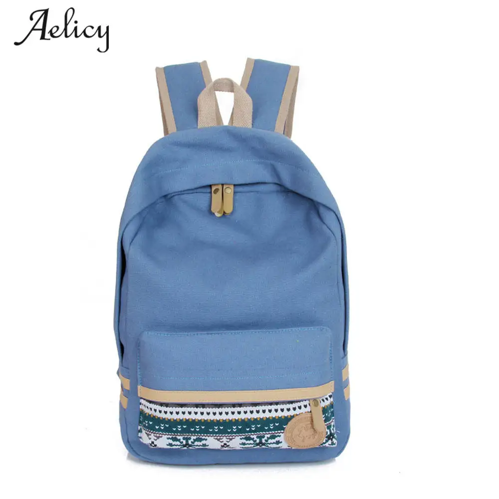 

Aelicy Women Canvas Backpacks Ladies Shoulder School Bag Rucksack Vintage For Girls Travel Fashion Bag Bolsas Mochilas Sac A Dos