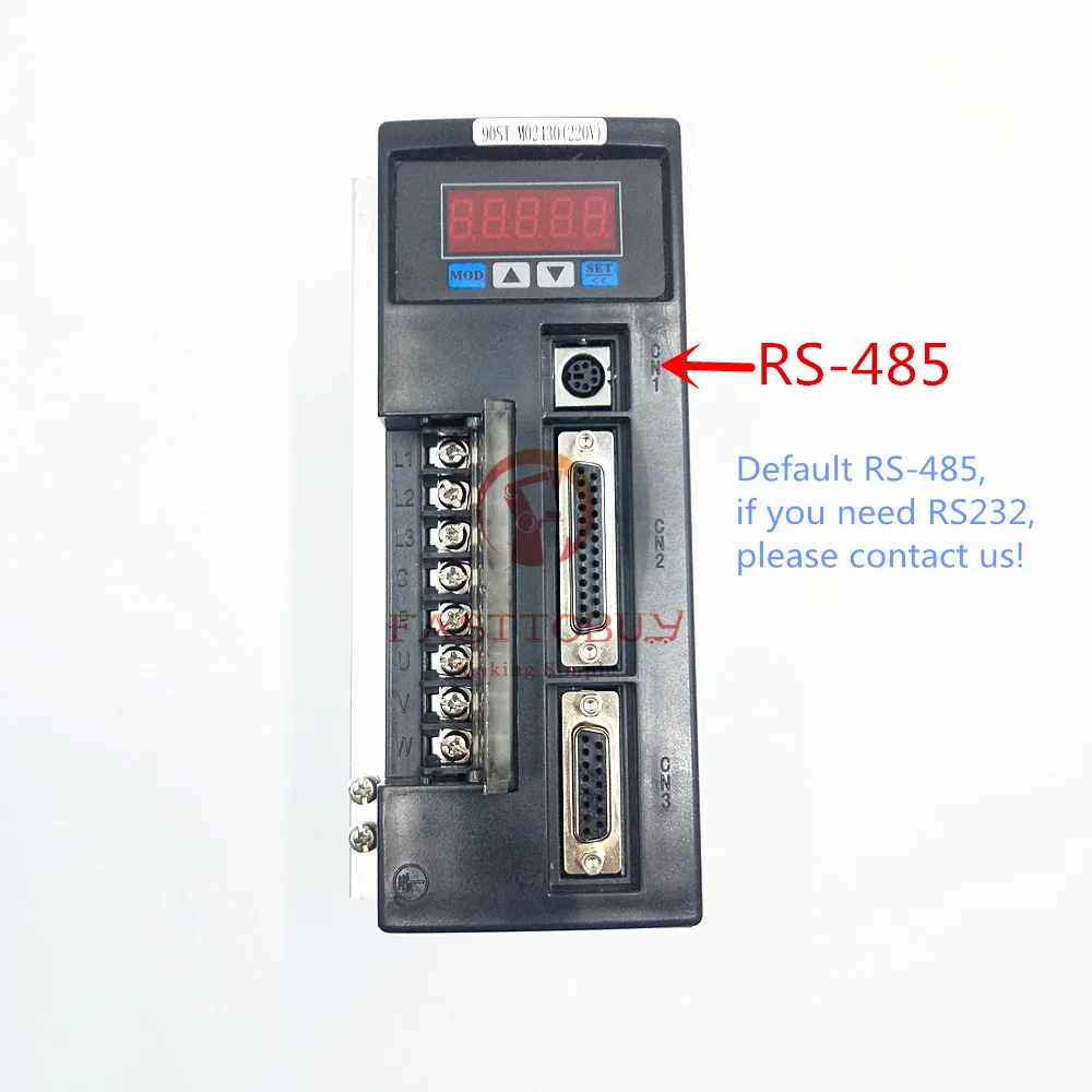 Серводвигатель 90ST M02430 NEMA36 750 Вт + комплекты привода 2 4 нм 220 в 3000 об/мин 90 мм для