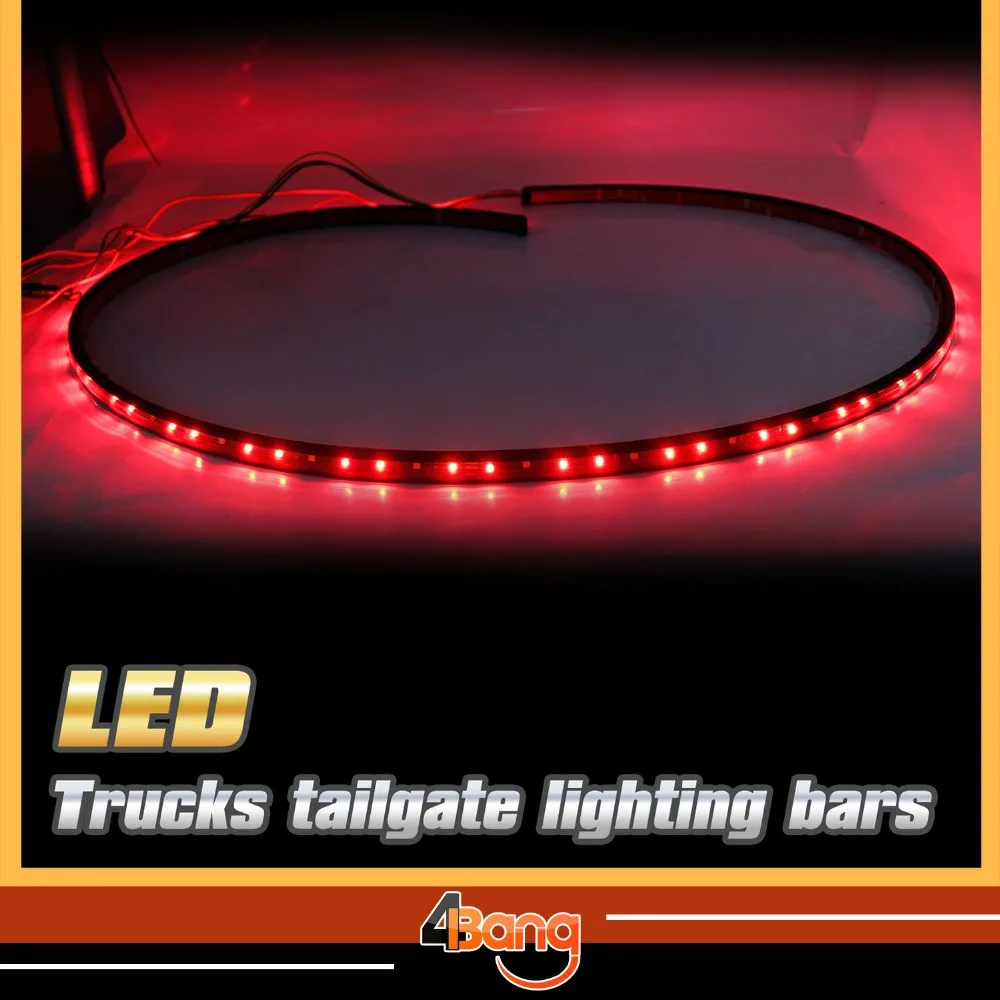 

60" Car Tailgate Red White LED Light Bar Backup Reverse Brake Tail Turn Signal Light For CHEVY SILVERADO GMT-400 TOWN&COUNTRY