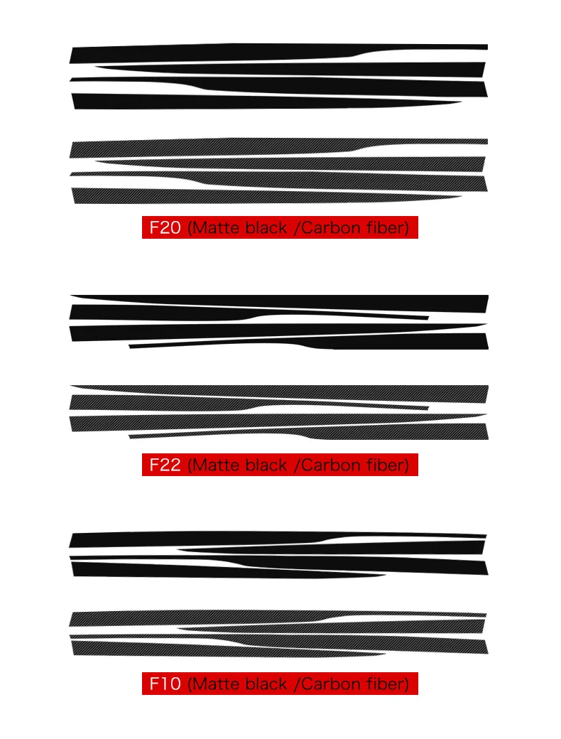 Airspeed for BMW F30 F20 F10 G30 F32 F22 Sticker Accessories for BMW F30 F20 F10 G30 Decal Carbon Fiber Vinyl Car body Stickers (4)