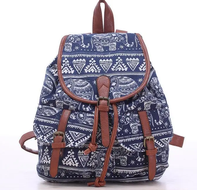 Женский винтажный тканевый рюкзак, национальные этнические рюкзаки, рюкзак для девочек, школьная сумка, сумки для книг, сумка для путешествий на плечо, 524t - Цвет: design2