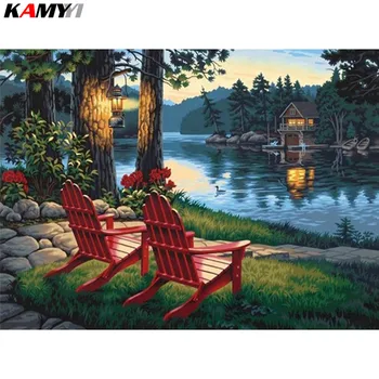 

Full Diamond Painting Scenery Diamond Embroidery Rural Cross Stitch 5D Wall Square Rhinestone Mosaic Kits DIY Home Decor Gift