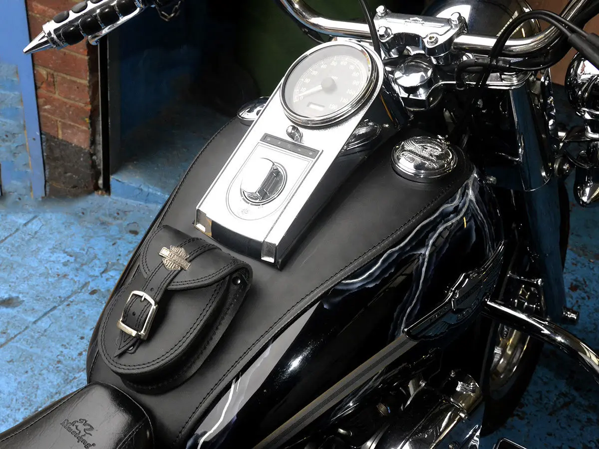 Сумка на бретелях для Harley Softail Fatboy Heritage Deluxe кожаная крышка подушечка педали Chap Bib