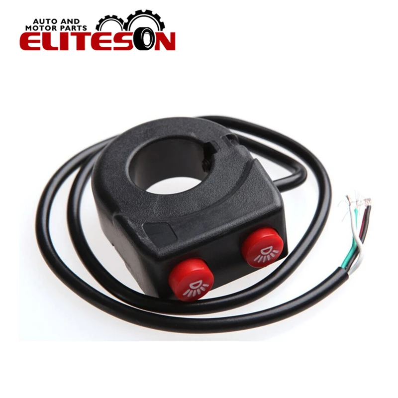 

Eliteson 1 PC Motorcycle Switch 22MM ON OFF Button Moto LED U7 Spot Angel Ring Light Switch