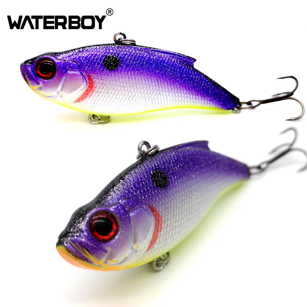 WATERBOY 7.5cm16.5g VIB приманка жесткая искусственная Рыбалка Vibe Lipless новая пластиковая Вибрация жесткая шумная погремушка Тонущая вибрационная приманка