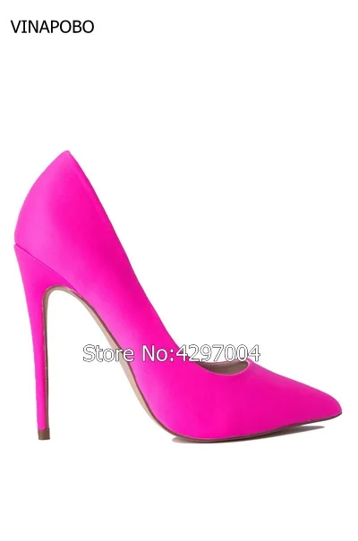 Spring Women Shoes High Heels 2018 New Women Pointed Toe Elegant Wedding shoes Pumps Satin Leather Simple Classic Ladies Pumps