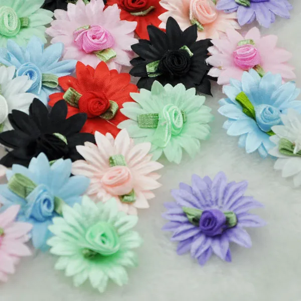 

40pcs Mix Satin Ribbon Flowers Bows Gift Craft Wedding Decoration B175