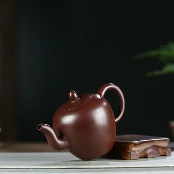 

Teapot Quality Goods Famous Pure Manual Raw Ore Purpurin Beauty Shoulder Pot Kung Fu Tea Have Household Infusion Of Tea Kettle