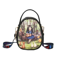 High Quality PU Leather Ladies Cute Cartoon Printing Handbag Women Messenger Shoulder Bag Female Crossbody Bags for Girls Bolsa High Quality PU Leather Ladies Cute Cartoon Printing Handbag Women Messenger Shoulder Bag Female Crossbody Bags for Girls Bolsa