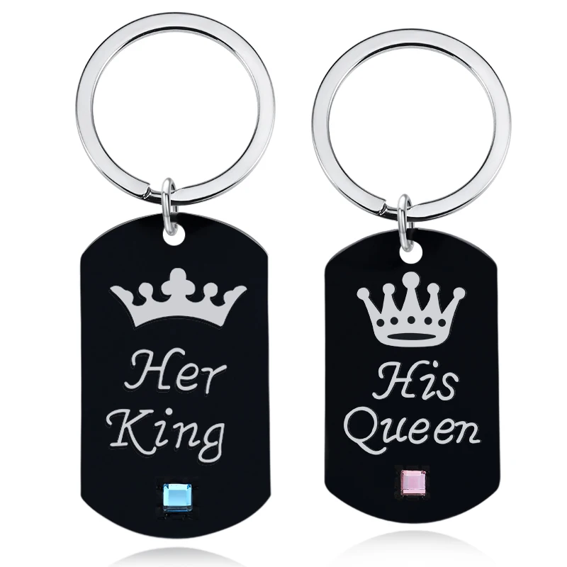 Keychain Couple King Queen Queen King Couples Jewelry Couple Key