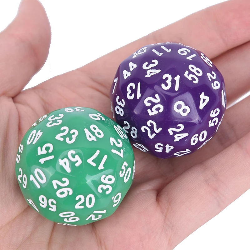 1 шт. 60 игральные кости для игры многогранные D60 акриловые подарок любителей игр
