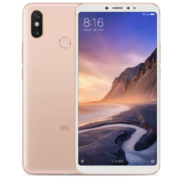 Глобальный Встроенная память Xiaomi Mi макс 3 6 ГБ 128 мобильный телефон 6,9 дюйма, разрешение Full Экран Snapdragon 636 Octa Core 5500 мАч 12MP+ 5MP двойной Камера - Цвет: Gold