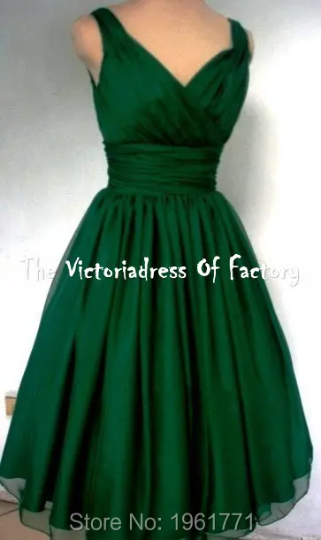 Abito cocktail verde uba