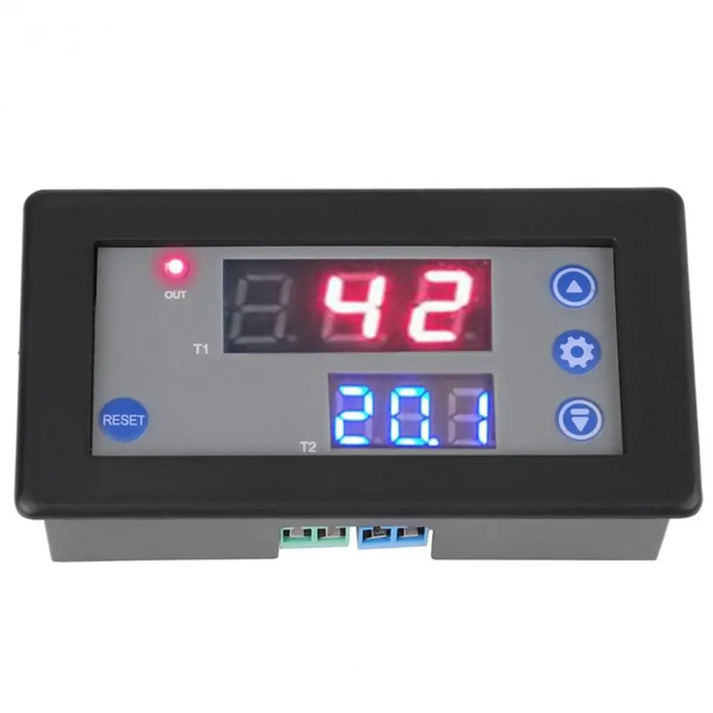 

VBESTLIFE DC 12V Timing Delay Relay Module Cycle Timer Digital LED Dual