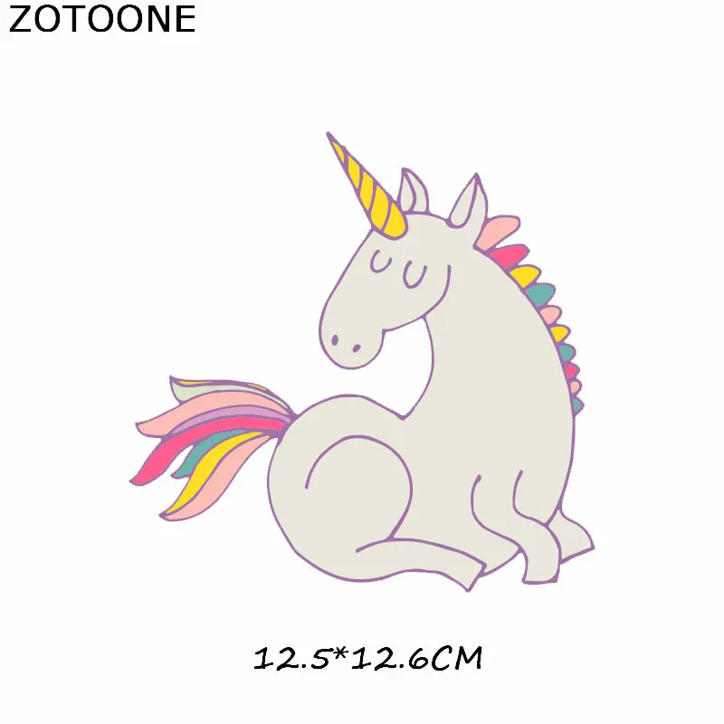 ZOTOONE единороги утюжок на заплатках для одежды Сделай Сам теплопередача
