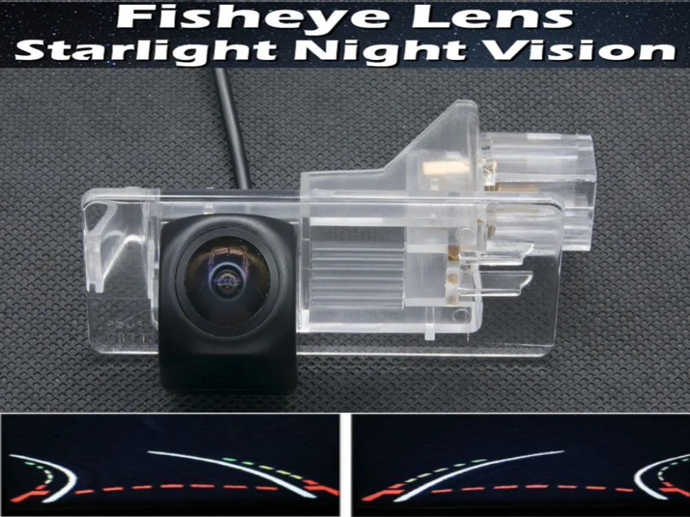

1080P Reverse Camera Dynamic Trajectory Tracks Fisheye Lens Parking Rear view Camera for Renault Fluence 2013 2014 Car Camera