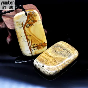 

Gemstone Jewelry Natural Drawing Stone Gifts Beads Necklace Jewelry Amber Bijoux Donna Pendants Men Womens Citrine Cute Charms