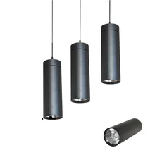 12 Вт подвесной светильник COB, корпус лампы 10 СМ Круглая x 30 см длина