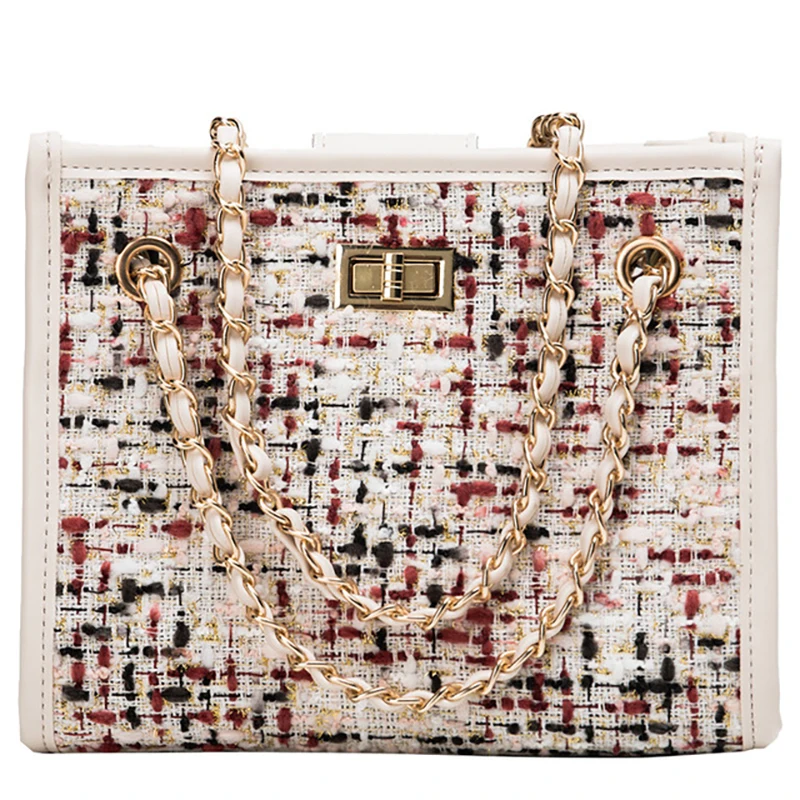 

Contrast color summer new fashion personality hot female shoulder bag wild simple retro woman Messenger bag PU leather