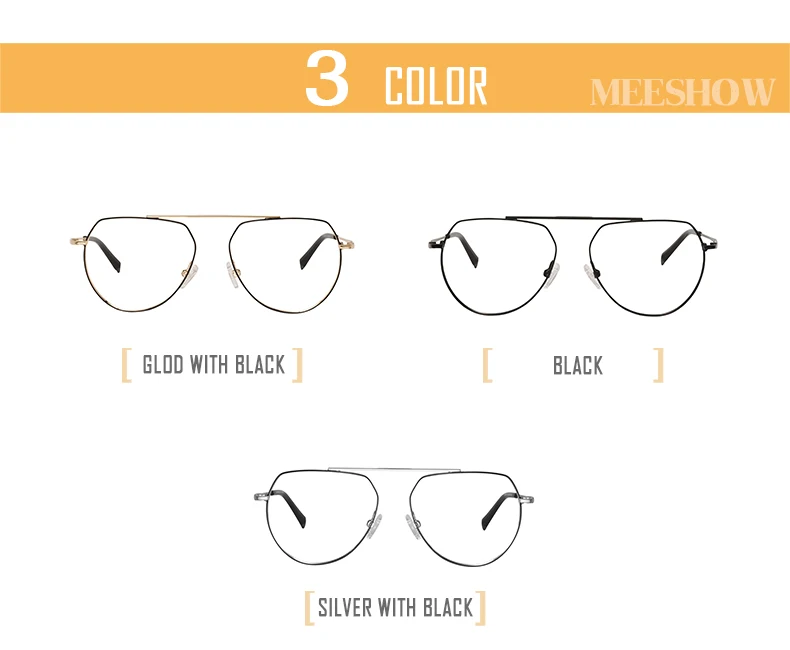 Meeshow очки по рецепту Оправа очков из титанового сплава мужские очки Оптическая оправа женские очки близорукие летние стекла