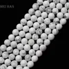 Meihan natural 6mm 8mm 10mm Howlite smooth round beads for jewerly making design fashion stone diy bracelet woman necklace ► Photo 2/2