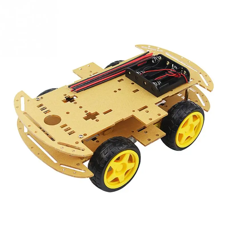 Smart Car Kit 4 колесиках умный робот шасси автомобиля Наборы для arduino Diy | Игрушки и