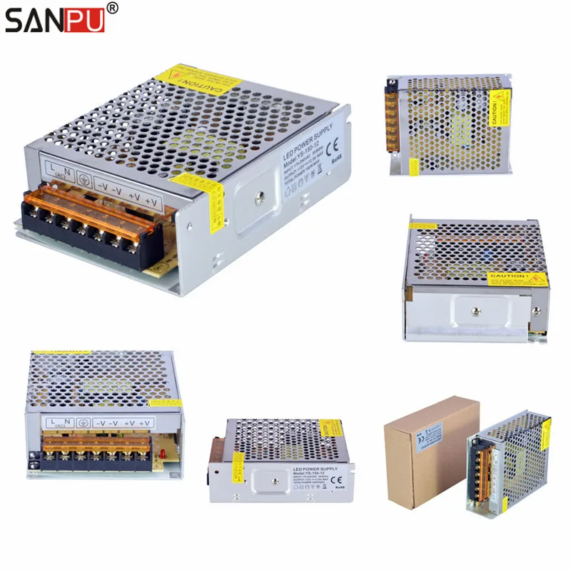 

SMPS 150W 12V 12A Switching Power Supply Driver 220V 230V AC-DC Lighting Transformer for LED Strip Light Module IP20 Wholesale
