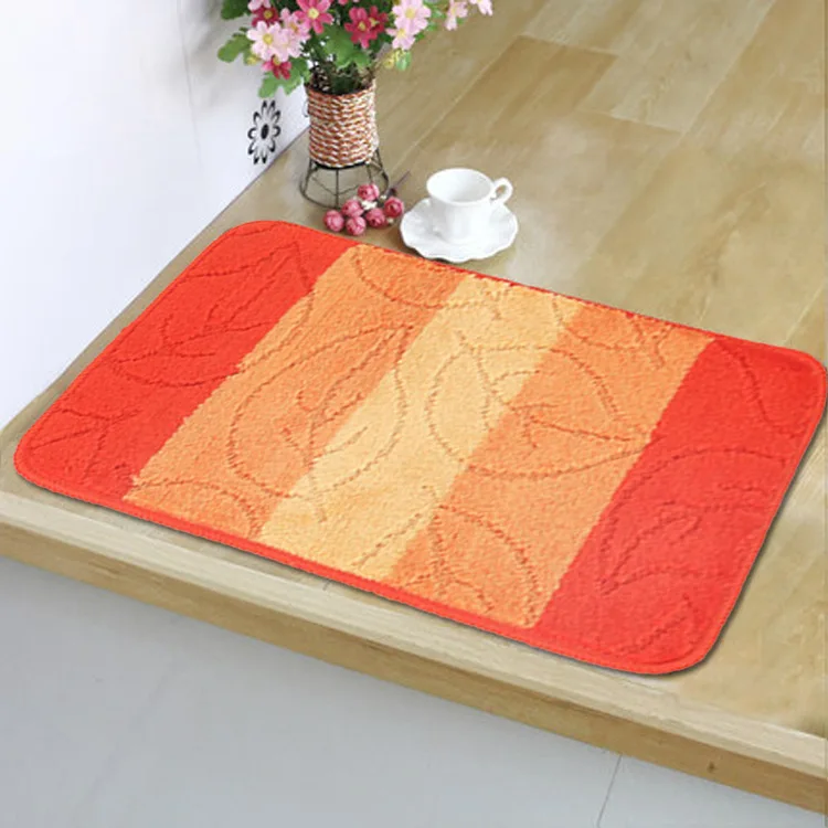 Polypropylene Fiber Jacquard Modern Absorbent Anti Slip Doormat Outdoor