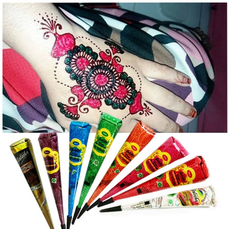 Новинка 2019 водостойкая краска для тела hena Art Cream хна паста временный конус