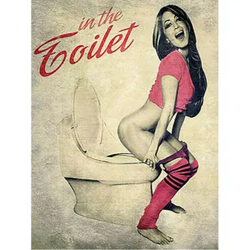 

Diamond Mosaic "woman" Full square DIY Diamond Embroidery Cross Stitch Rhinestone Handicraft Toilet 5D diamond painting Wall Art