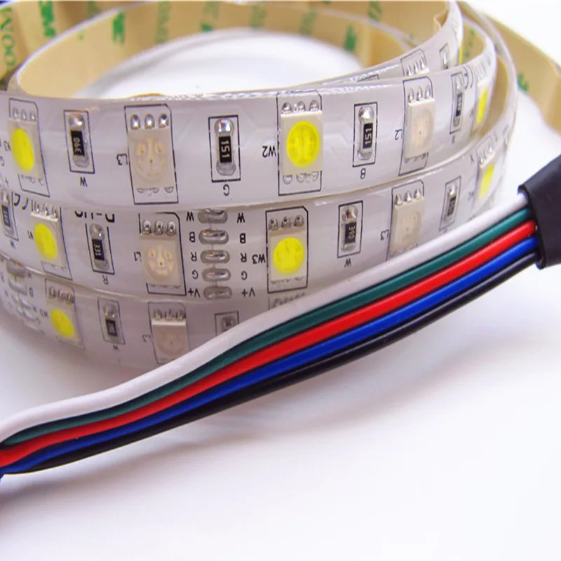 Светодиодные ленты свет 12 В/24 В RGBW/RGBWW 5050 водонепроницаемый Светодиодные ленты Комплект гибкий светодиодный свет + RF пульт дистанционного