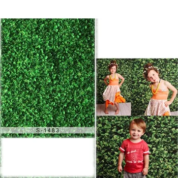 

DAWNKNOW Green Leaf Vinyl Cloth Photography Background For Children New Fabric Polyester Backdrops For Photo Studio S1483