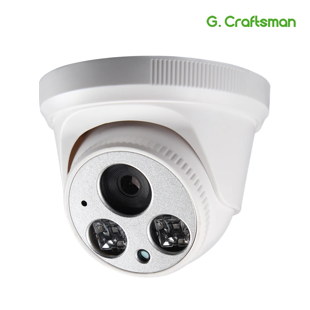 

G.Craftsman Audio 1080P IP Camera DC12V 2.8mm Wide Angle Full-HD 2MP Dome Infrared Night Vision Video Surveillance Security