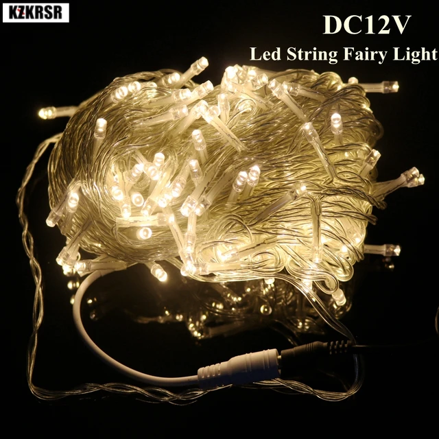 DC12V Led String Light 10M 20M 30M 50M 100M Warm White Garland Lamp Fairy Christmas Wedding Party Holiday Xmas Decoration Lights