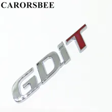 CARORSBEE 3D Metal Zinc Alloy GDIT GDI T Emblem Badge Digital displacement Auto Rear Decal Car sticker For mazda 6 I30 IX35 ceed
