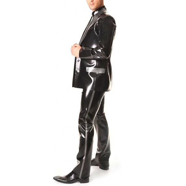 

0.6MM Thickness Latex Rubber Long Pants Latex Jeans Trousers For Men(NO TOP)