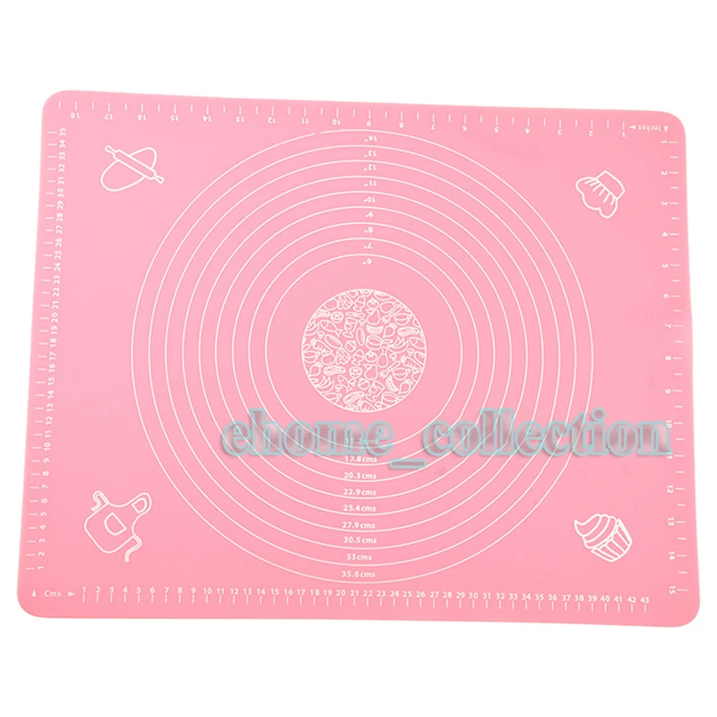 Silicone Rolling Fondant Mat Dough Pastry Cakes Bakeware Silicone