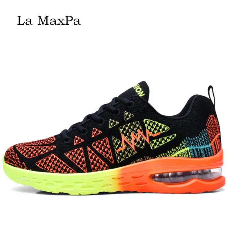

2018 new Breathable Sport shoes woman Sneakers Men Running Shoes AIR Cushioning Jogging Light Walking Trainers zapatos hombre