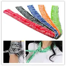 5 цветов освежающий нетоксичный шейный охладитель шарф для тела ледяное охлаждение обертывание галстук повязка бандана полотенце для запястья