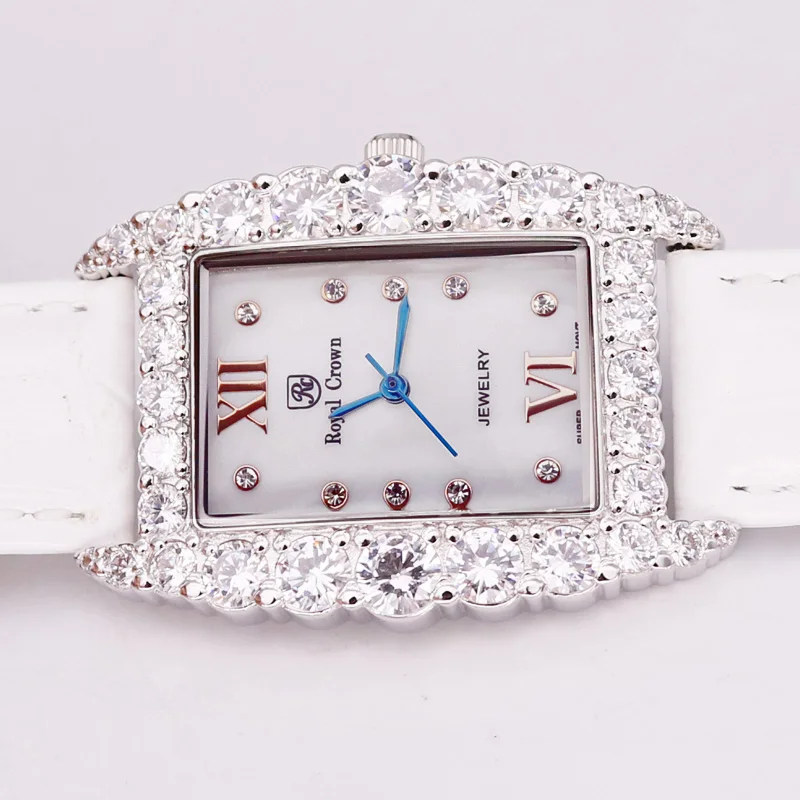 Королевская корона Роскошные ювелирные изделия женские часы Мода часов платье красочный браслет Кристалл Стразы подарок на день рождения
