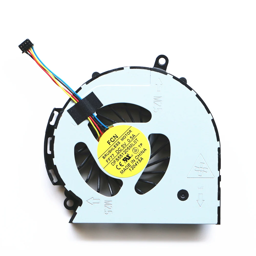 

New DFS551205ML0T FF77 Cpu Fan For Hp 14-D101TX CQ14-a101TX 14-D032 15-d101tx 246G2 cq15-a101 747242-001 Cpu Cooling Fan